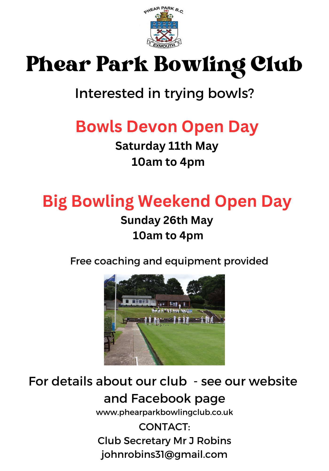 Copy of PPBC - Bowls Devon and Big Bowls Weekend Open Days Poster(1)